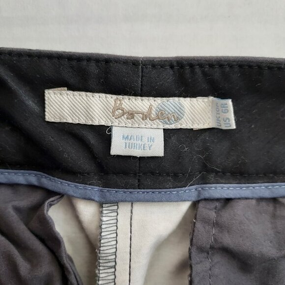 Boden Floral Polka-dot Gray Straight Leg Pants Size 6 - Picture 9 of 9